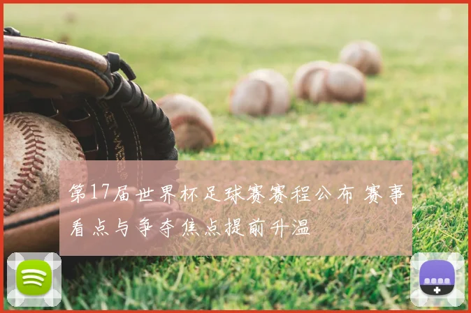 第17届世界杯足球赛赛程公布 赛事看点与争夺焦点提前升温